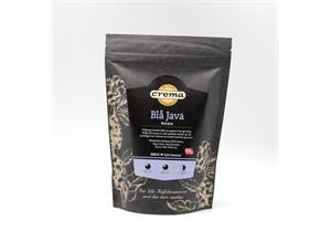 Kaffe Crema Blå Java Estate 200 gr. kaffe i hele bønner, Fairtrade 